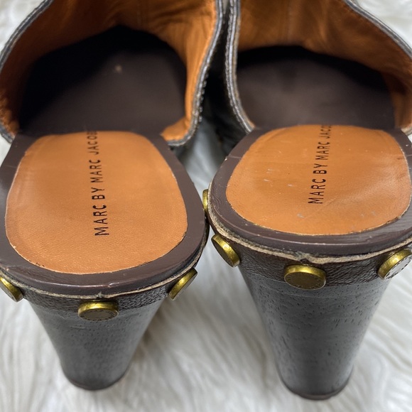 Marc by Marc Jacobs studded leather clogs - Picture 9 of 11